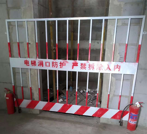 城市电梯井口防护栏立柱